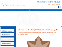 Tablet Screenshot of flushingorthodontics.com